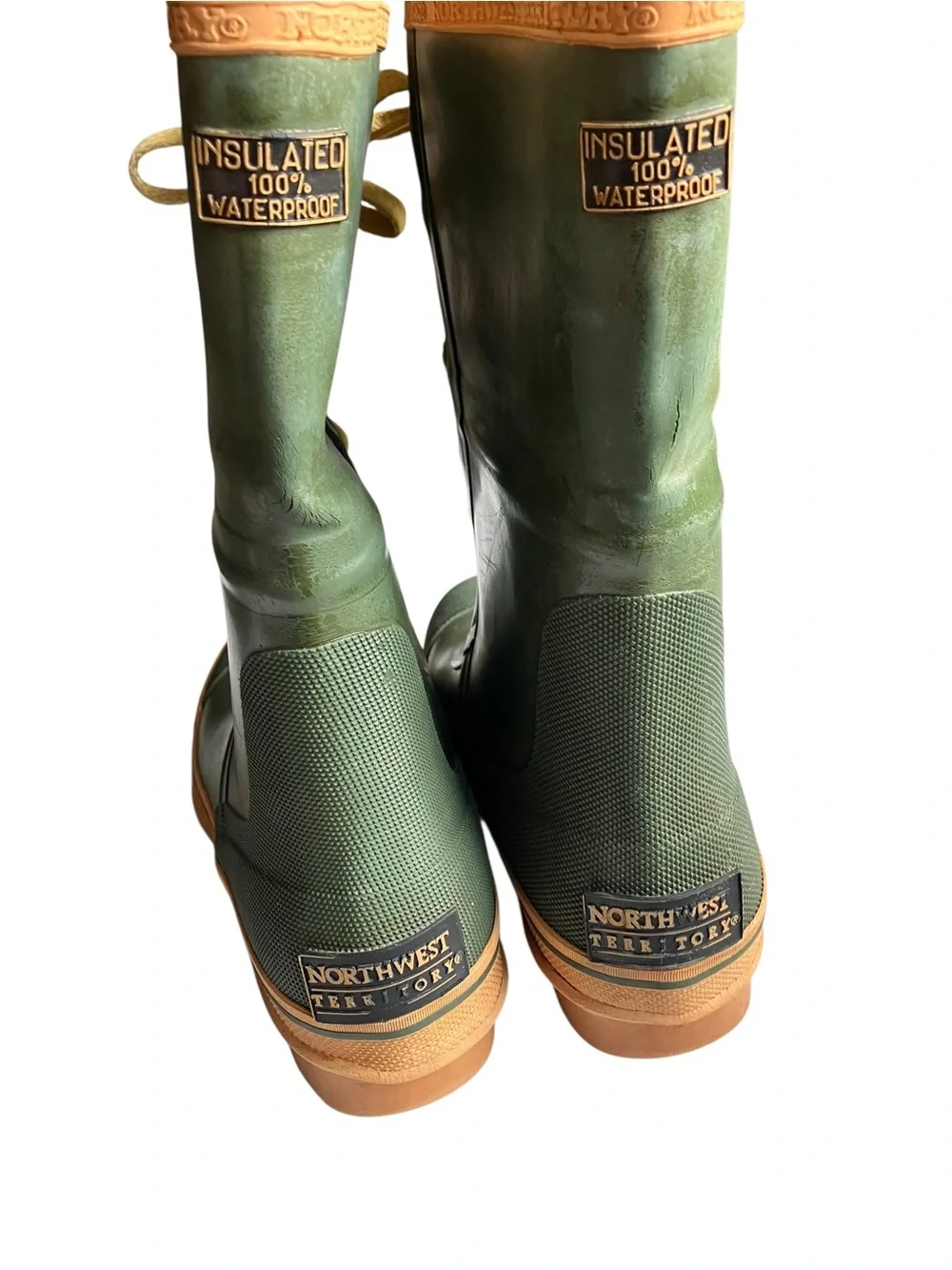 Vintage 1970’s Steel Shank Insulated Rubber Rain Boots Galoshes Ground Gainer 8